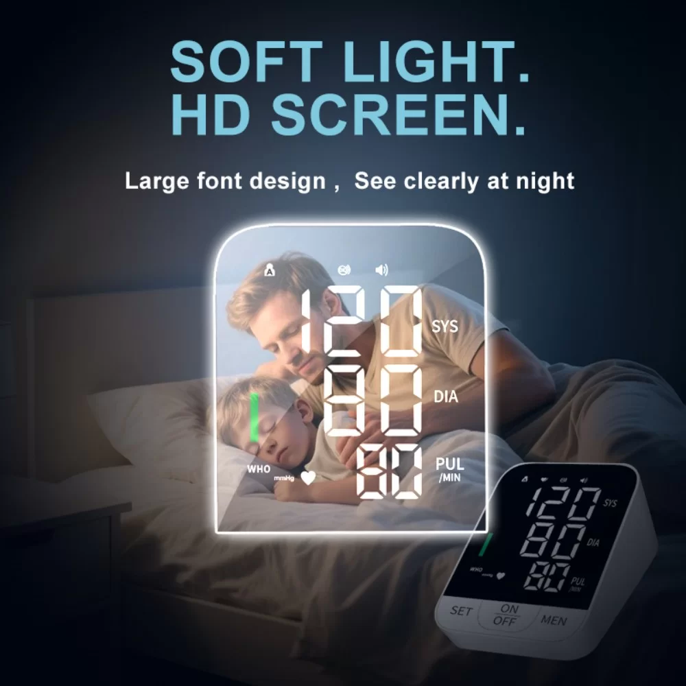 Automatic Upper Arm Blood Pressure Monitor With Dual-User Memory