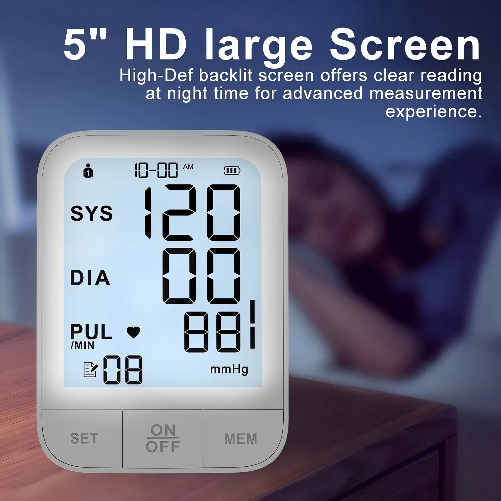 Smart Automatic Digital Upper Arm Blood Pressure Monitor