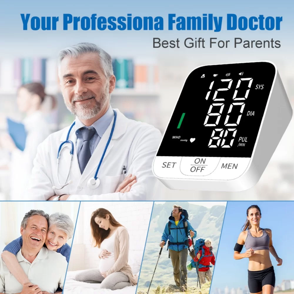 Automatic Upper Arm Blood Pressure Monitor With Dual-User Memory