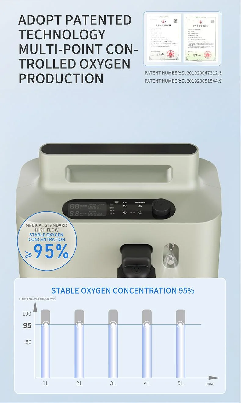 CE ISO Certified Oxygen Generator for Home Use