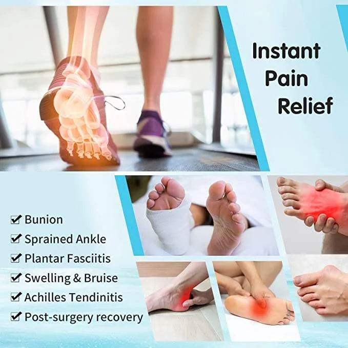 Hot & Cold Gel Therapy Sock Pain Relief for Foot, Heel & Ankle