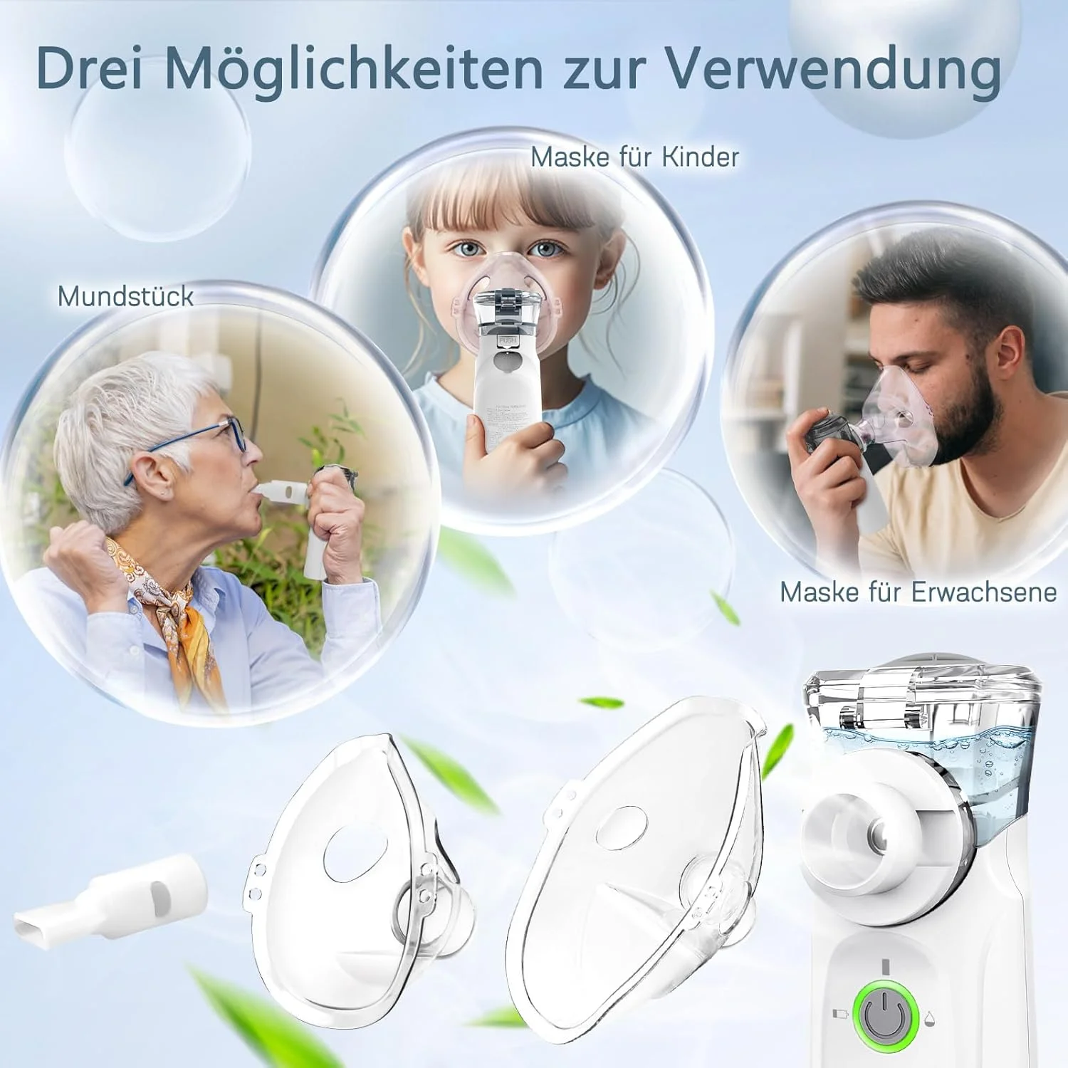 Portable Handheld Nebulizer for Respiratory Therapy