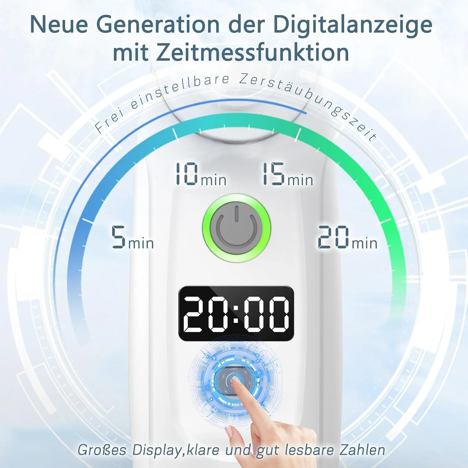 Portable Handheld Nebulizer for Respiratory Therapy