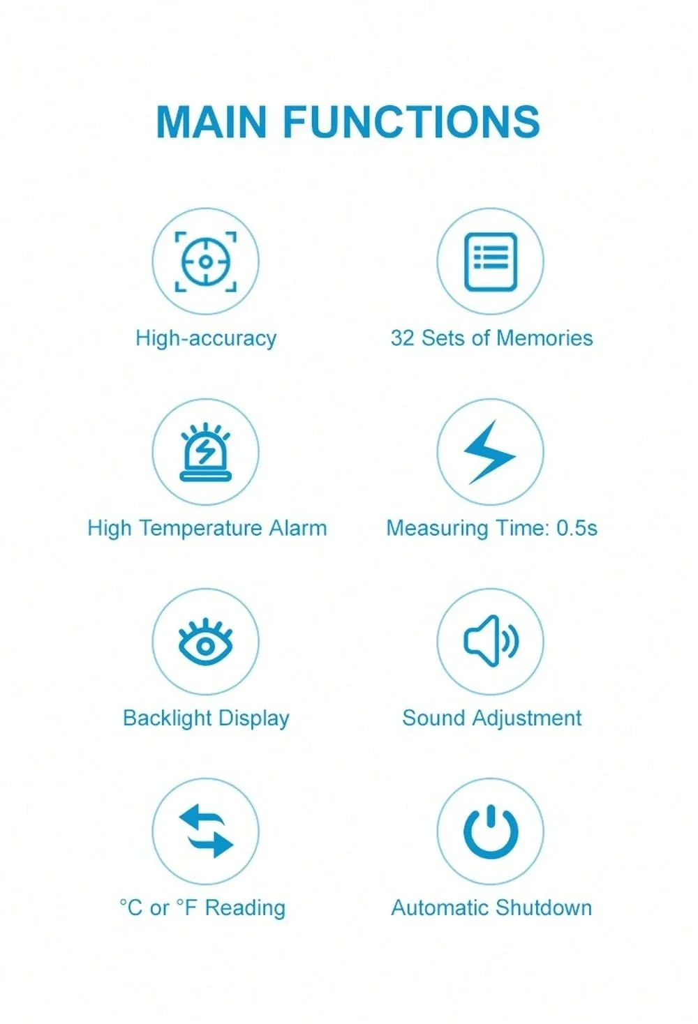 Infrared Forehead Thermometer for Home Use