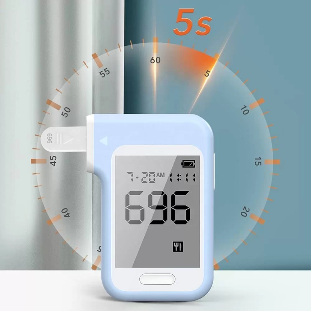 Smart Portable Blood Glucose Testing Device For Home Use