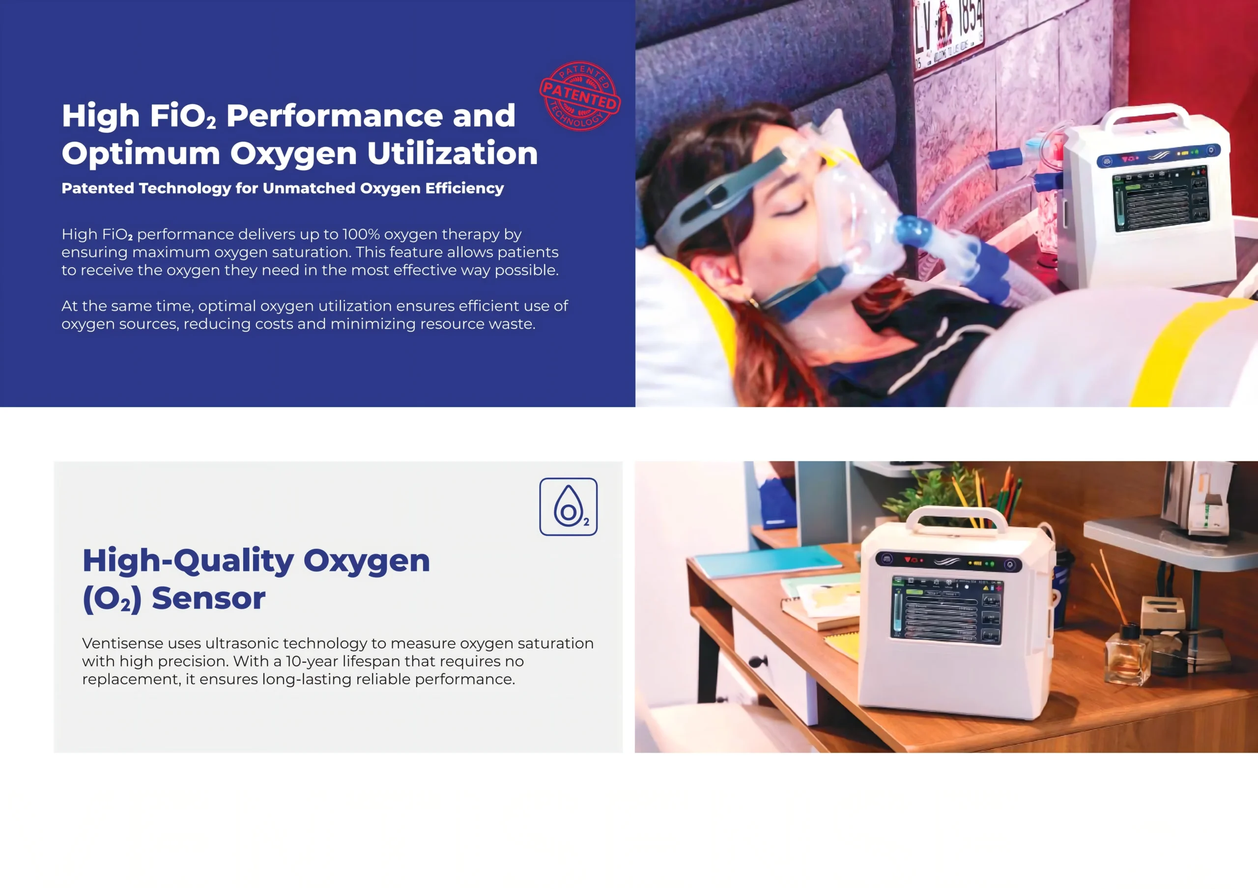 Medical Respiratory Ventilator for Homecare & Clinical Support