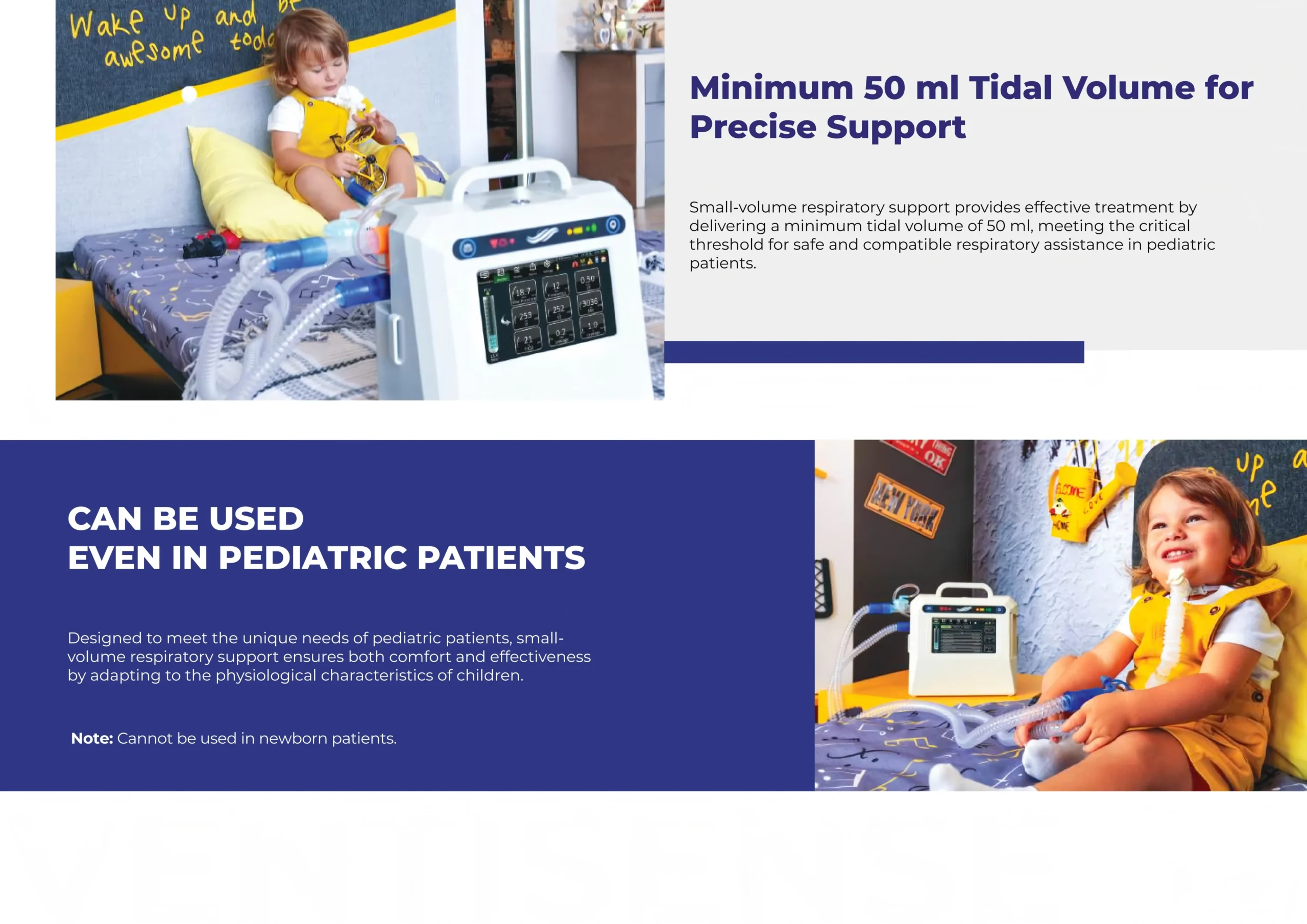Medical Respiratory Ventilator for Homecare & Clinical Support