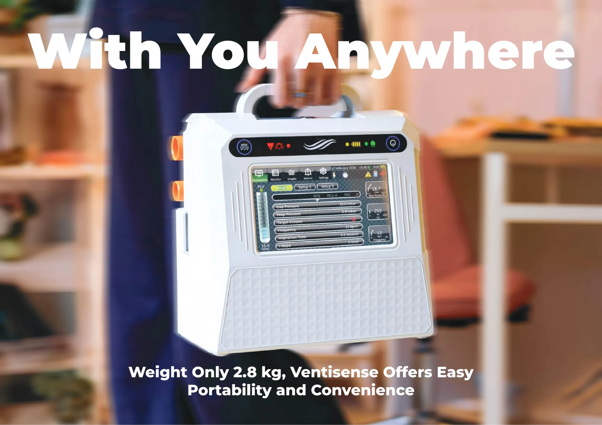 Medical Respiratory Ventilator for Homecare & Clinical Support