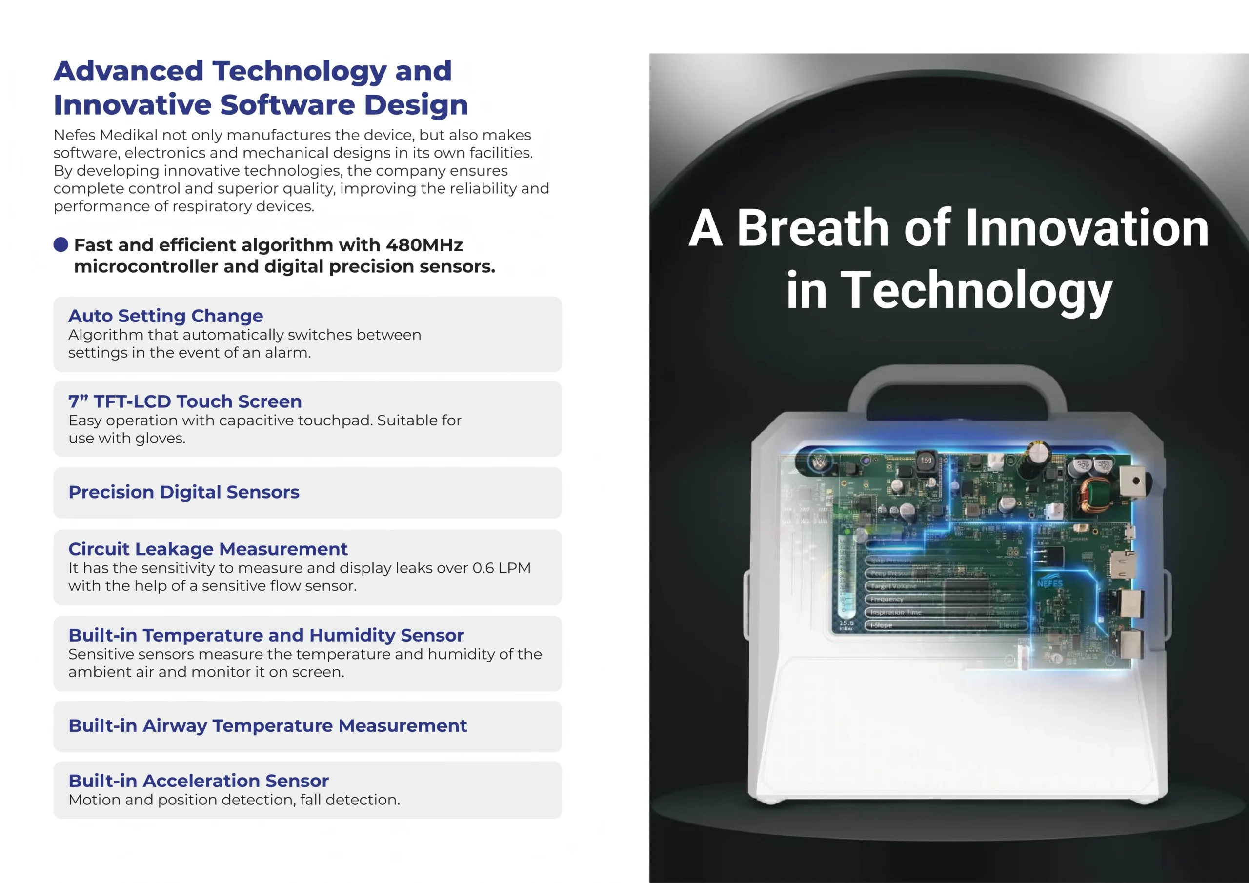 Medical Respiratory Ventilator for Homecare & Clinical Support