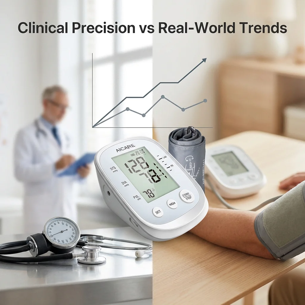 Interpreting Blood Pressure Trends Over Time — Clinical vs Home Use