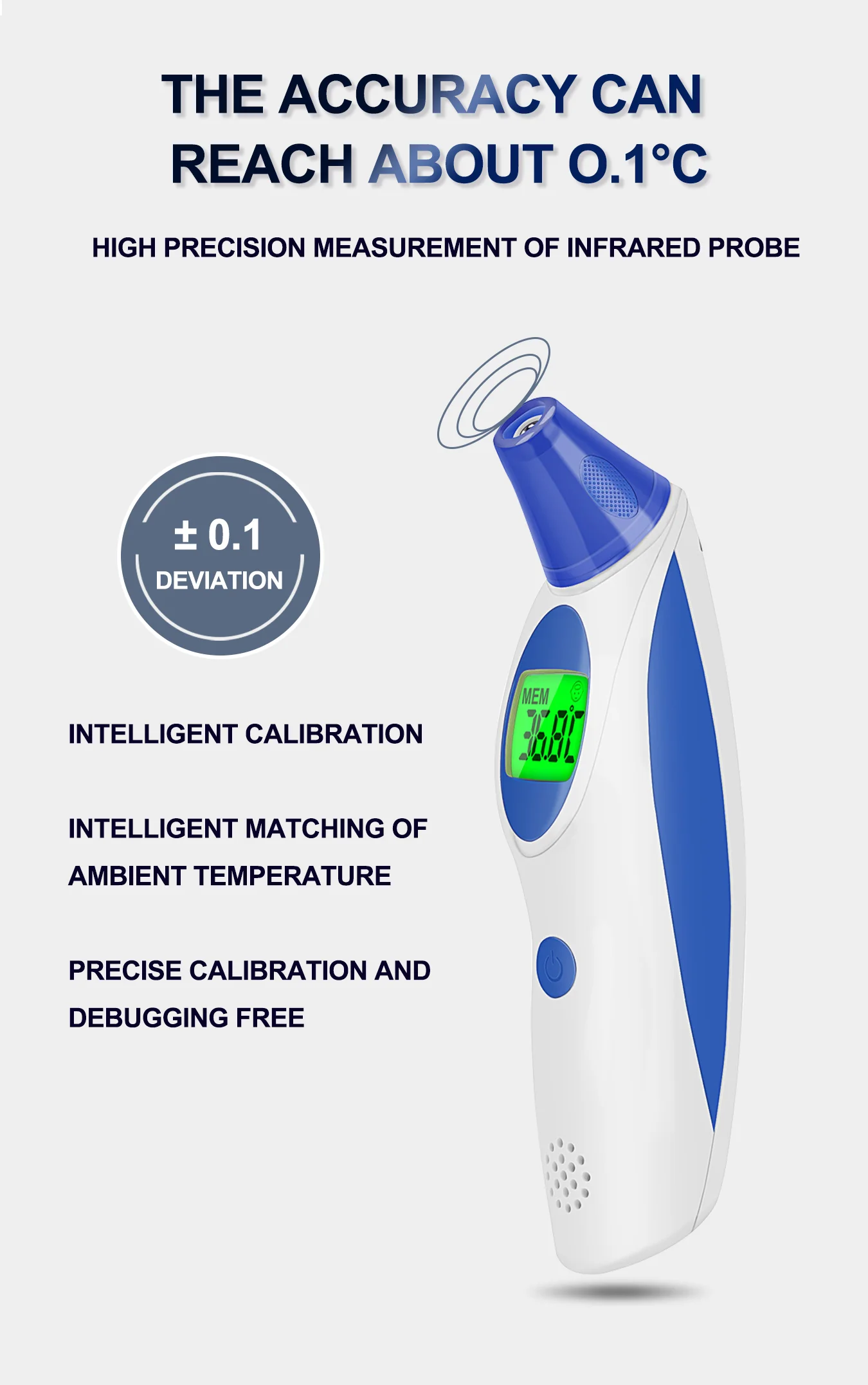 Medical Ear & Forehead Thermometer