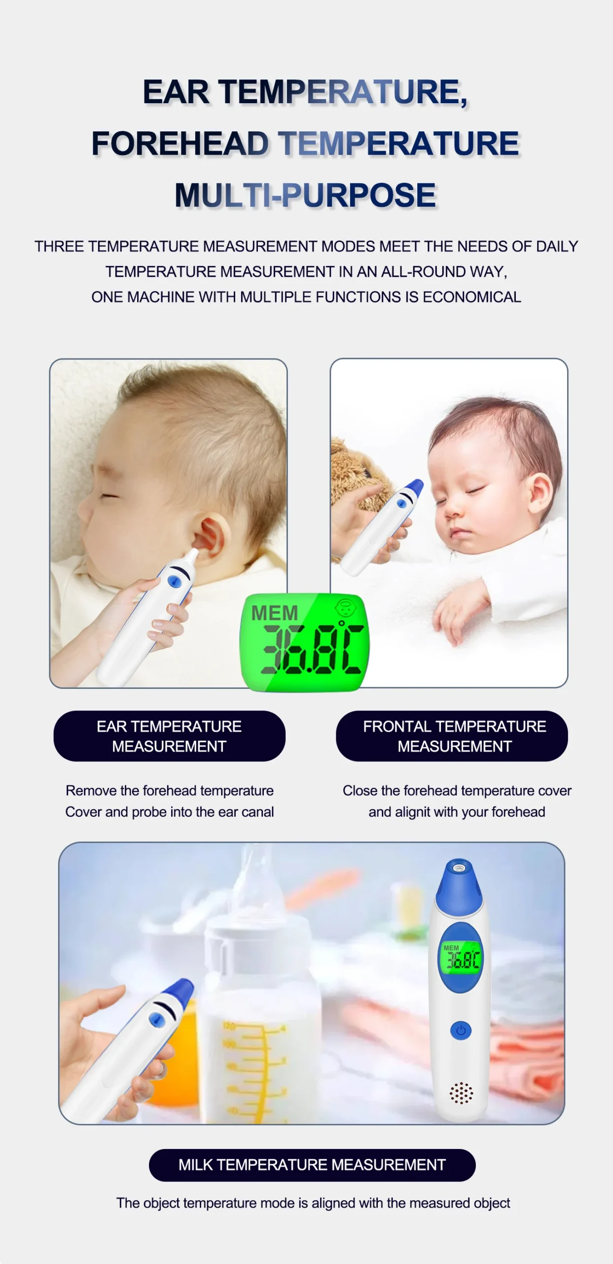 Medical Ear & Forehead Thermometer