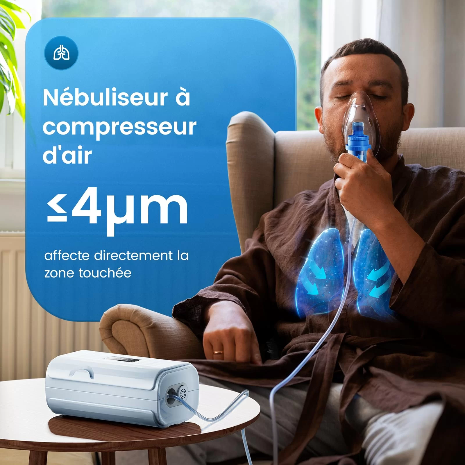 Máquina Nebulizadora Portátil Compacta Alimentada por DC