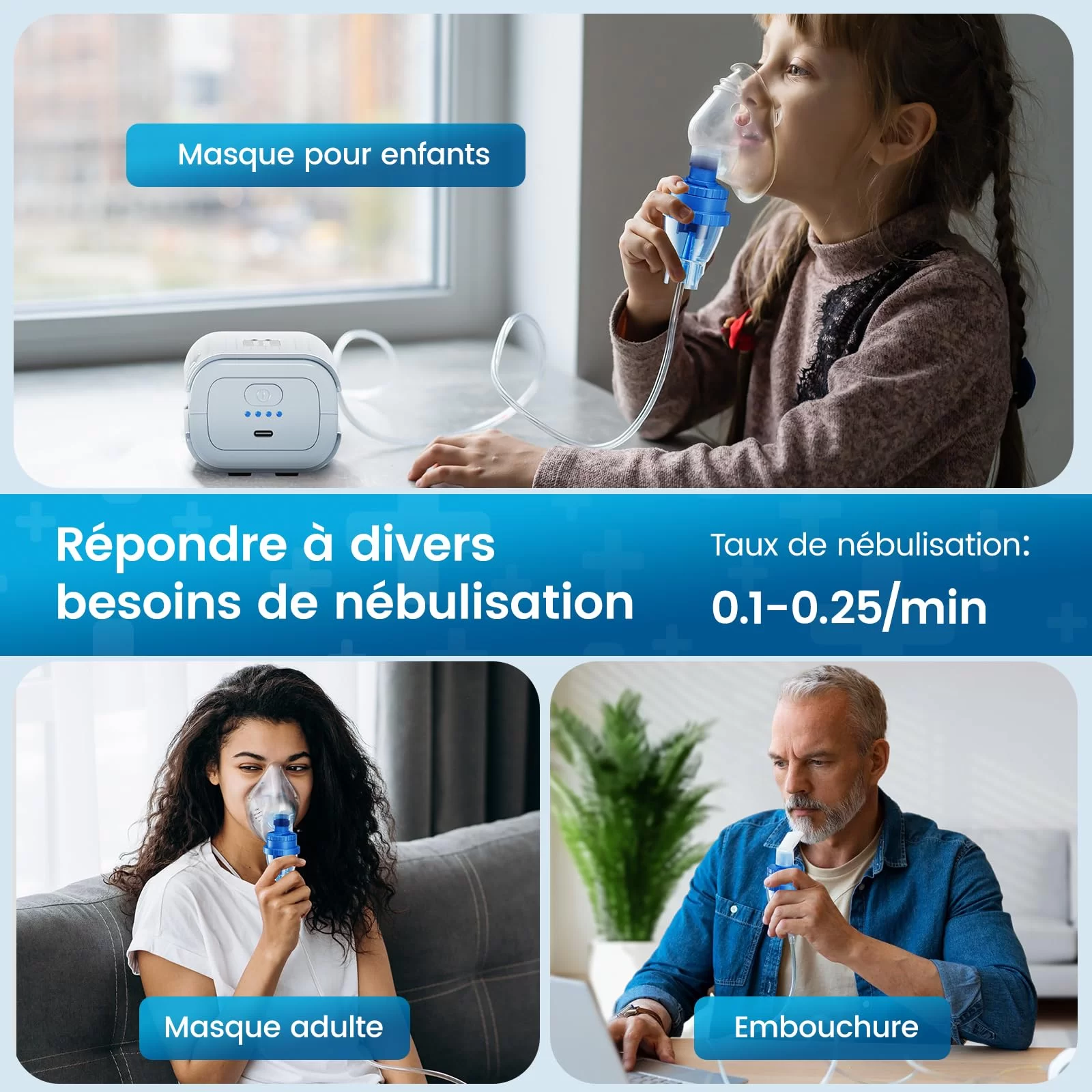 Máquina Nebulizadora Portátil Compacta Alimentada por DC