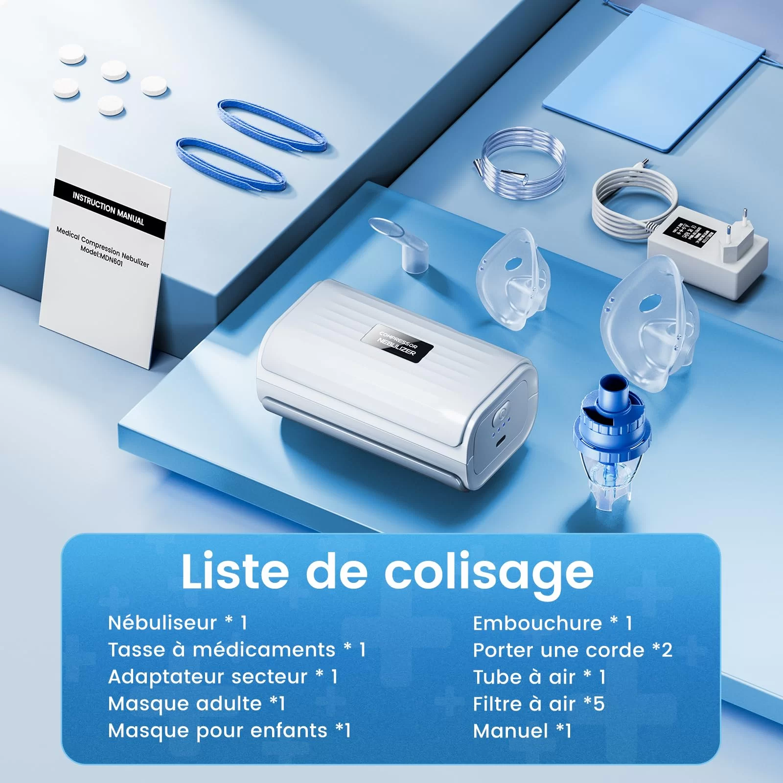 Máquina Nebulizadora Portátil Compacta Alimentada por DC