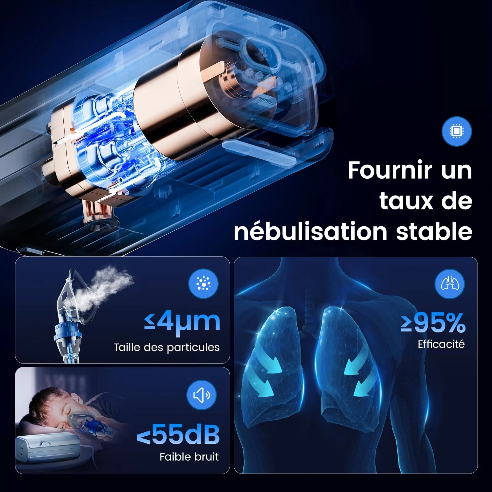 Máquina Nebulizadora Portátil Compacta Alimentada por DC