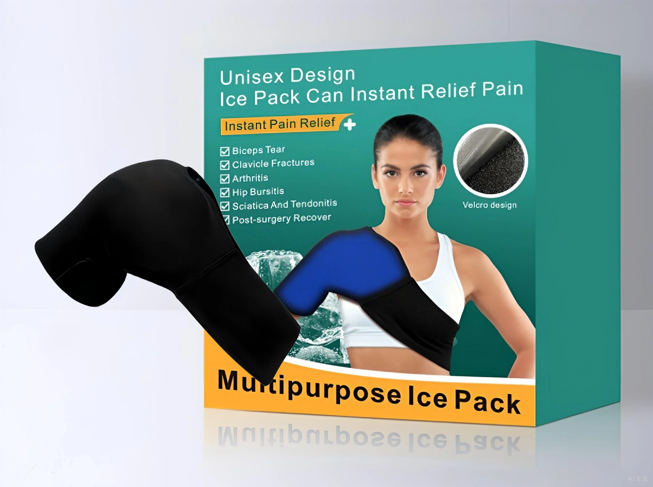 Instant Relief Multipurpose Ice Pack  Full-Body Hot & Cold Therapy Sleeve