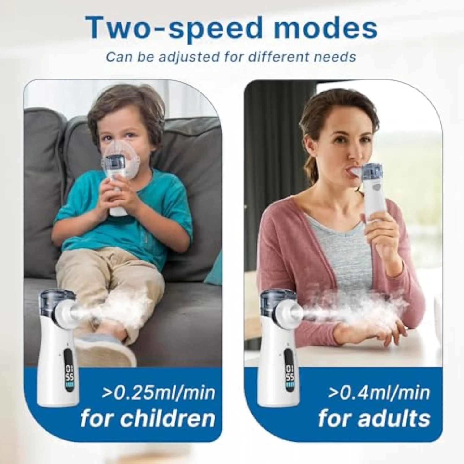 Quiet, Efficient & Travel-Friendly Handheld Mesh Nebulizer