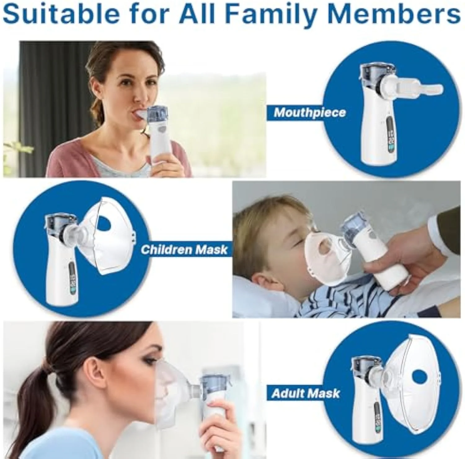 Quiet, Efficient & Travel-Friendly Handheld Mesh Nebulizer