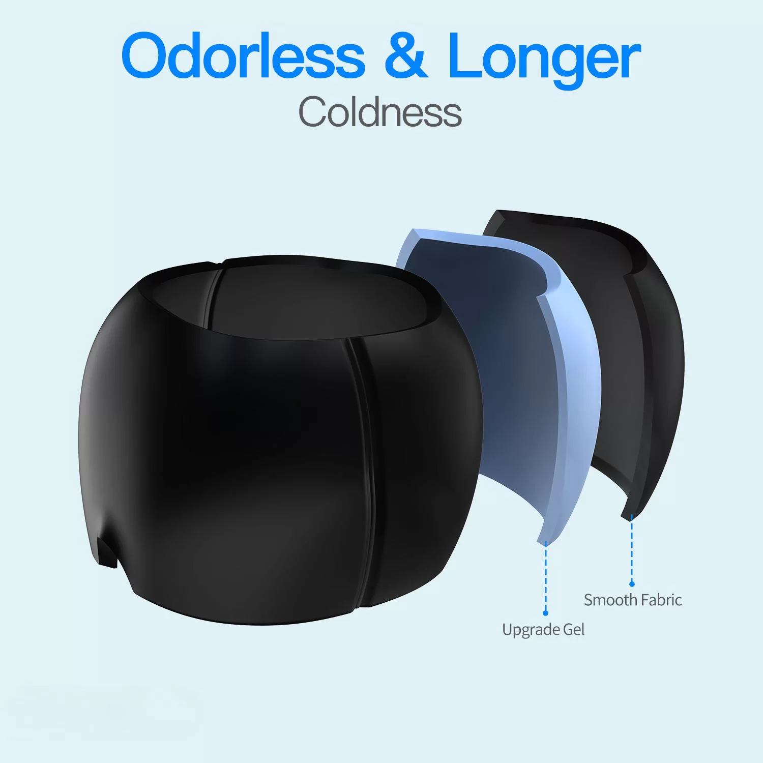 Chłodzący czepek przeciw migrenie na bazie żelu do terapii bólu głowy