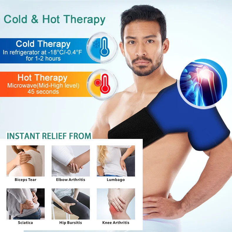 Instant Relief Multipurpose Ice Pack  Full-Body Hot & Cold Therapy Sleeve