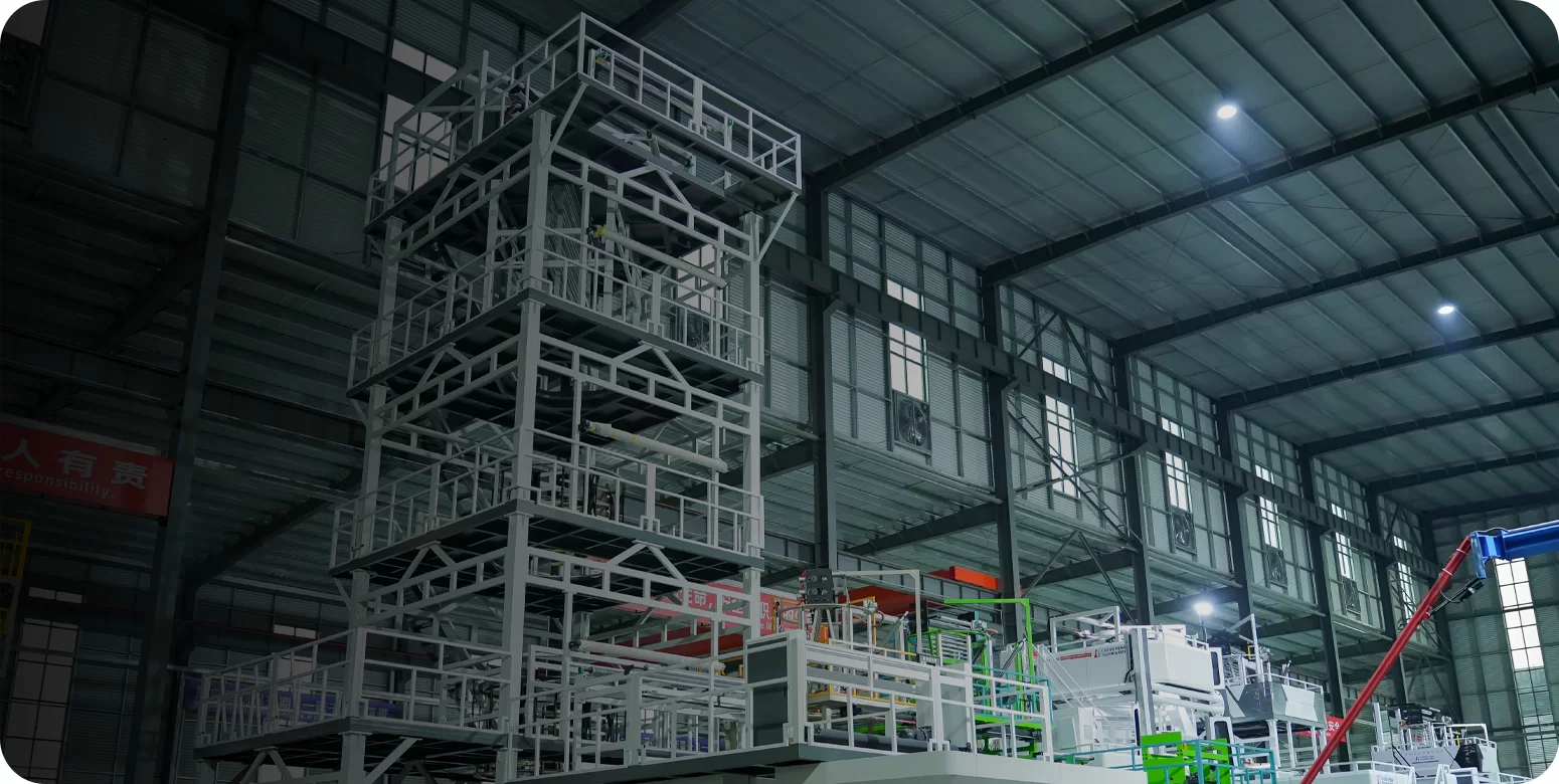 Třívrstvý multifunkční inteligentní stroj na vyfukování fólií ABC