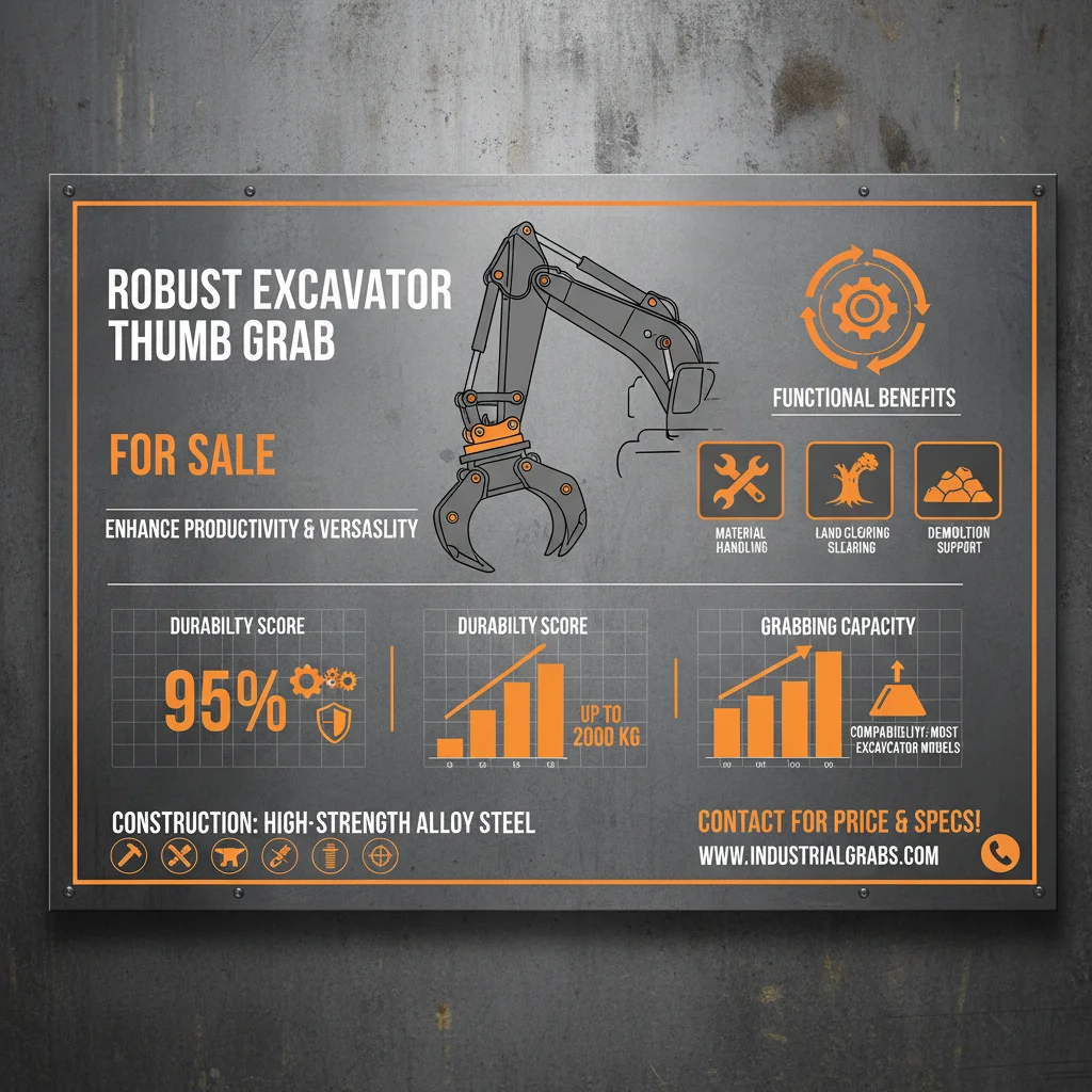 Find The Right Excavator Thumb Grab For Sale To Boost Your Productivity