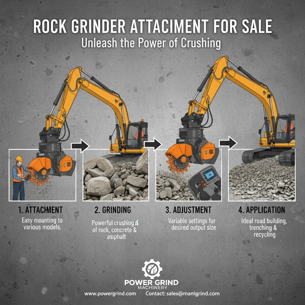 Maximize Efficiency with a Rock Grinder Attachment for Excavator for Sale