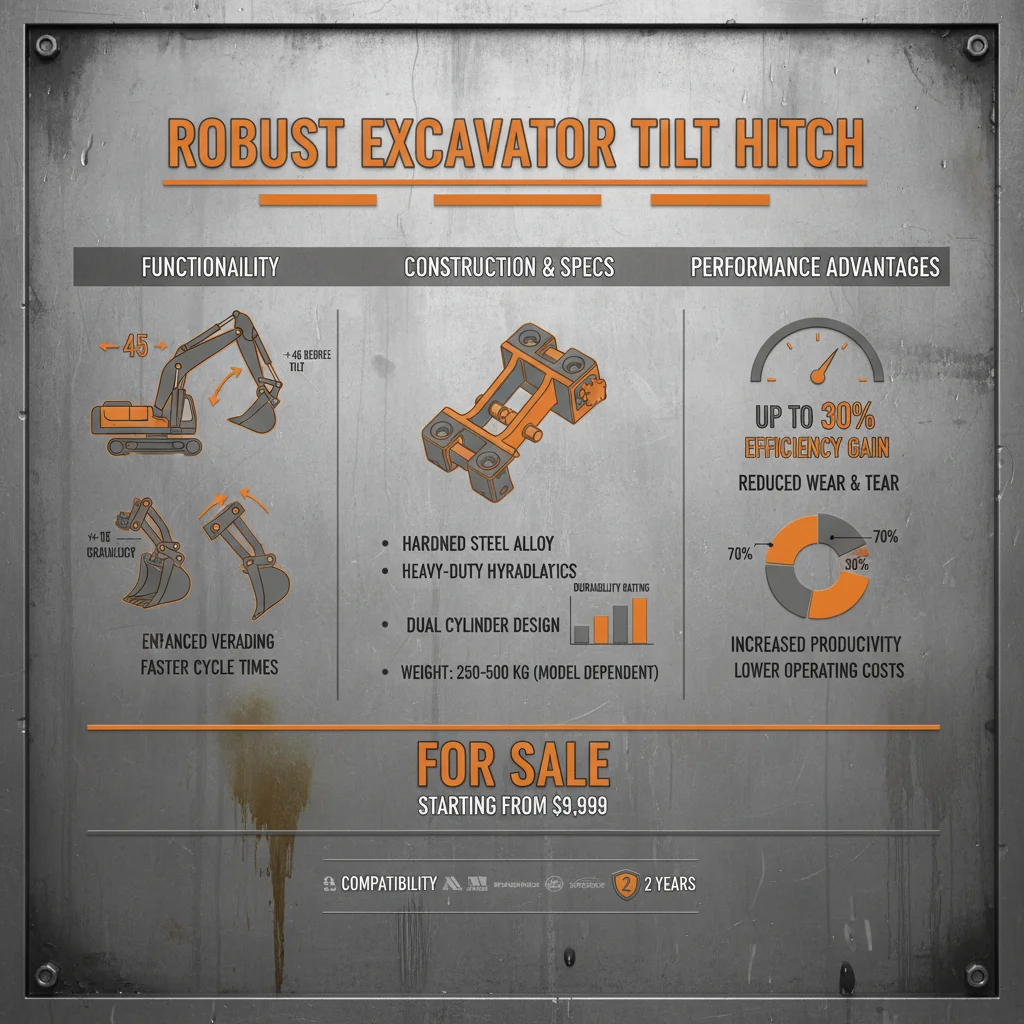 Find the Right Excavator Tilt Hitch for Sale to Boost Your Productivity