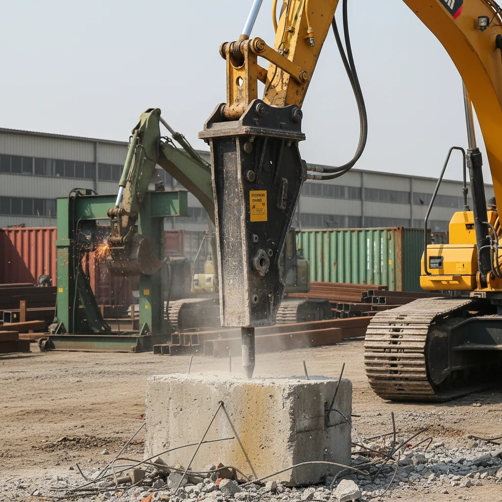 HeavyDuty Backhoe Hydraulic Breakers