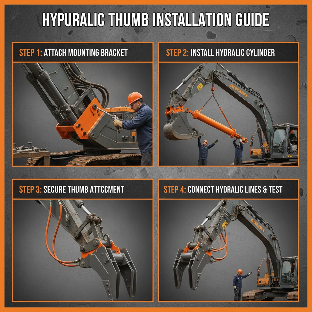 Benefits of adding hydraulic thumb to excavator for construction