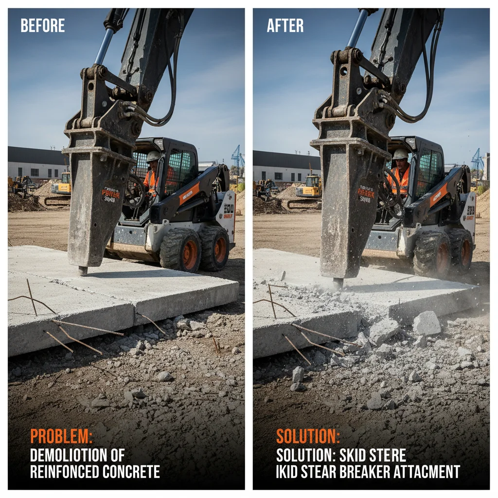 Maximize Efficiency with a High Quality Skid Steer Breaker Attachment for Sale