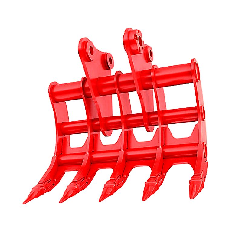 Excavator Rake for Land Clearing and Soil Loosing