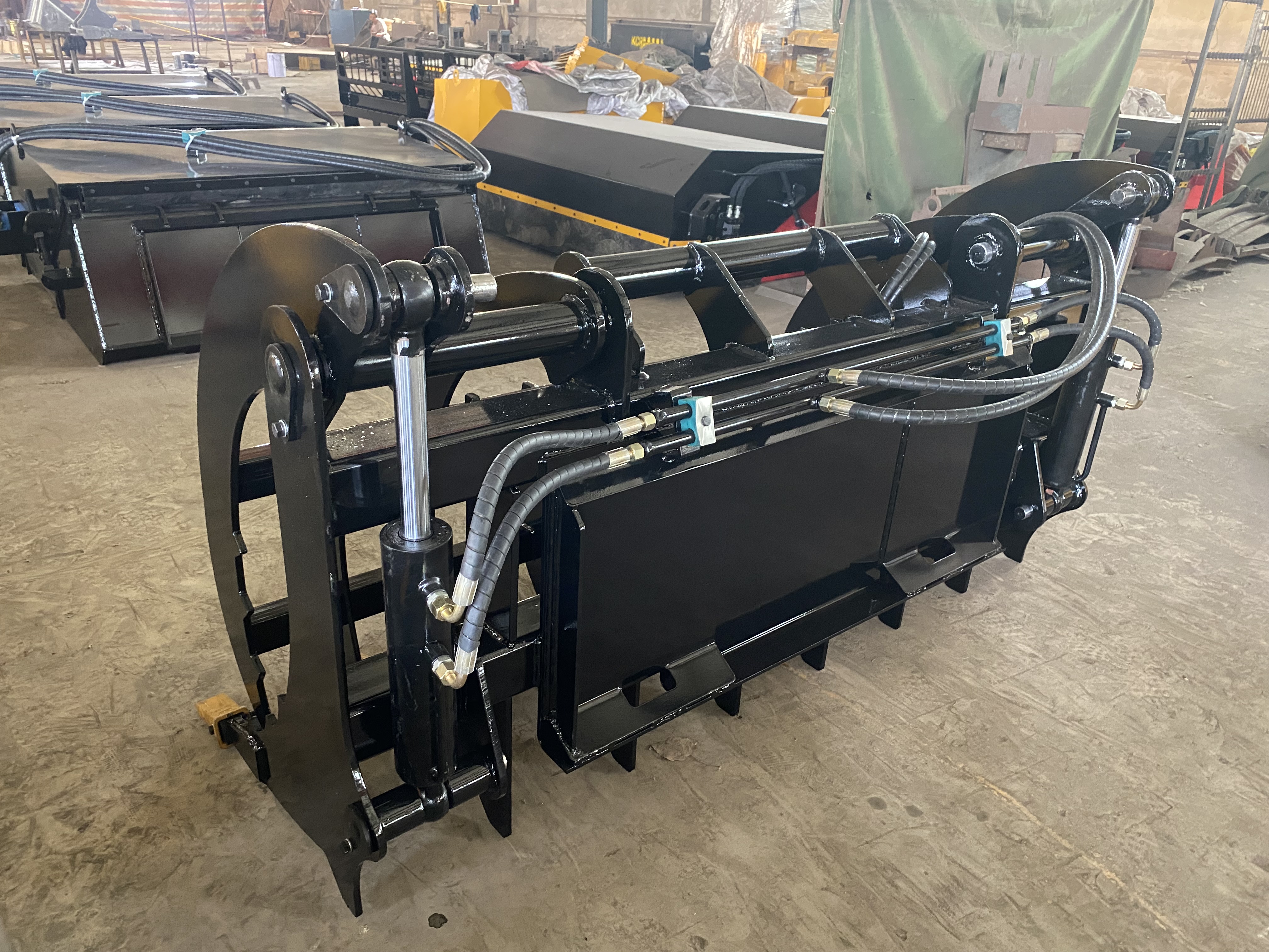 skid steer root rake grapple for sale