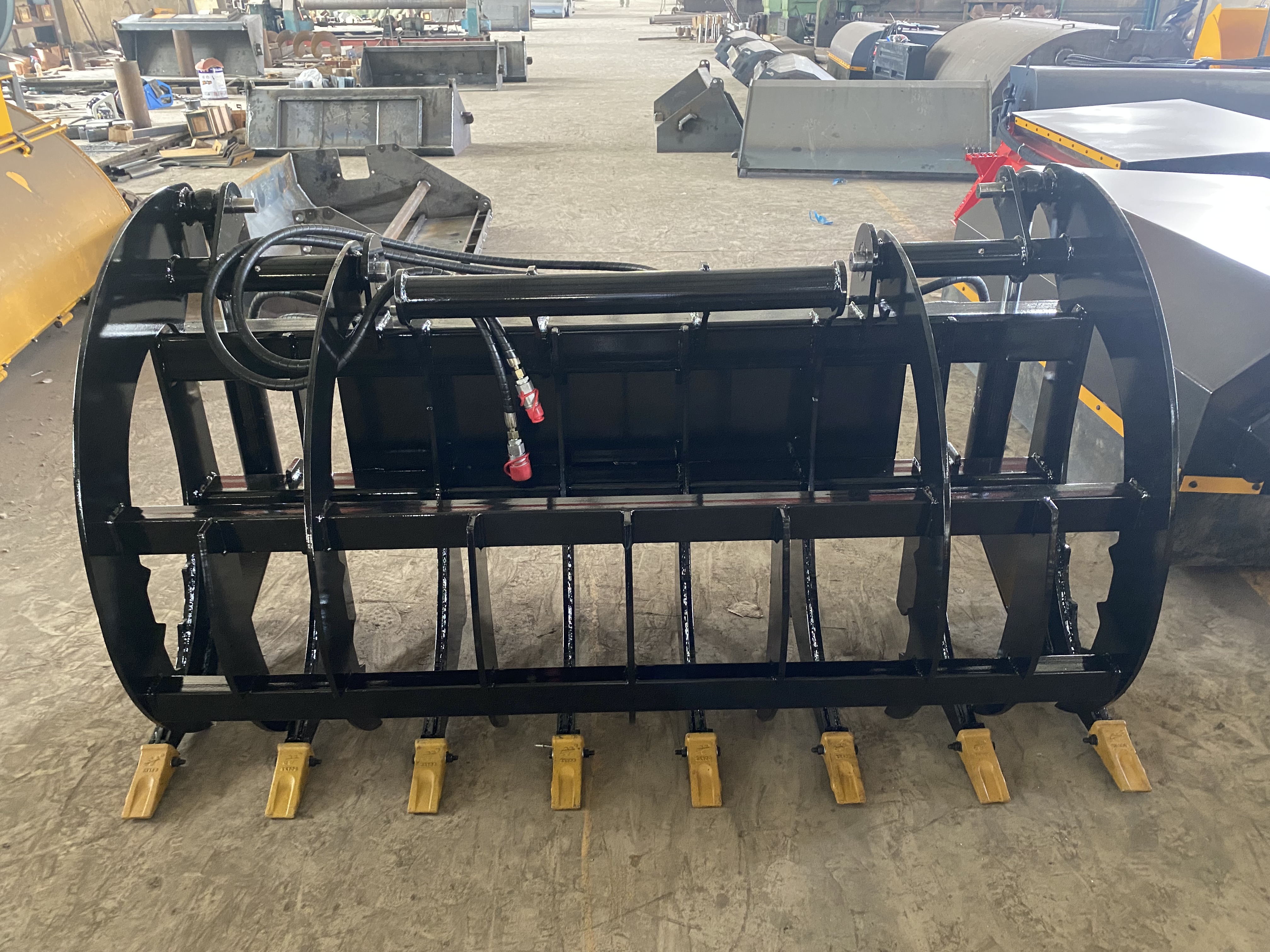 skid steer root rake grapple for sale