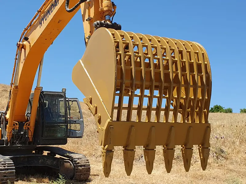 Excavator Skeleton Bucket: Sifting Work Solution