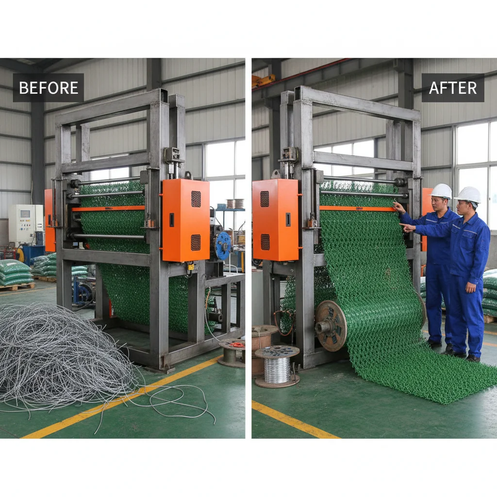 China PVC Plastic Grass Wire Fence Machine for Efficient Production