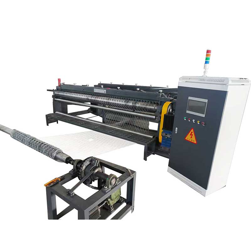 Nouveau type de machine à mailles horizontales pour gabions PLC