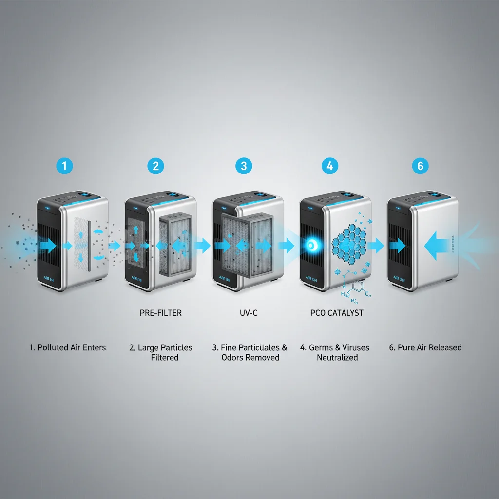 Industrial Air Purity Photocatalytic Oxidation Air Purifier