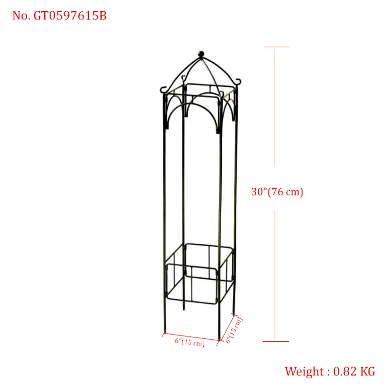 3D Steel Garden Trellis – Foldable Climbing Plant Support, Custom Sizes & Paint Options