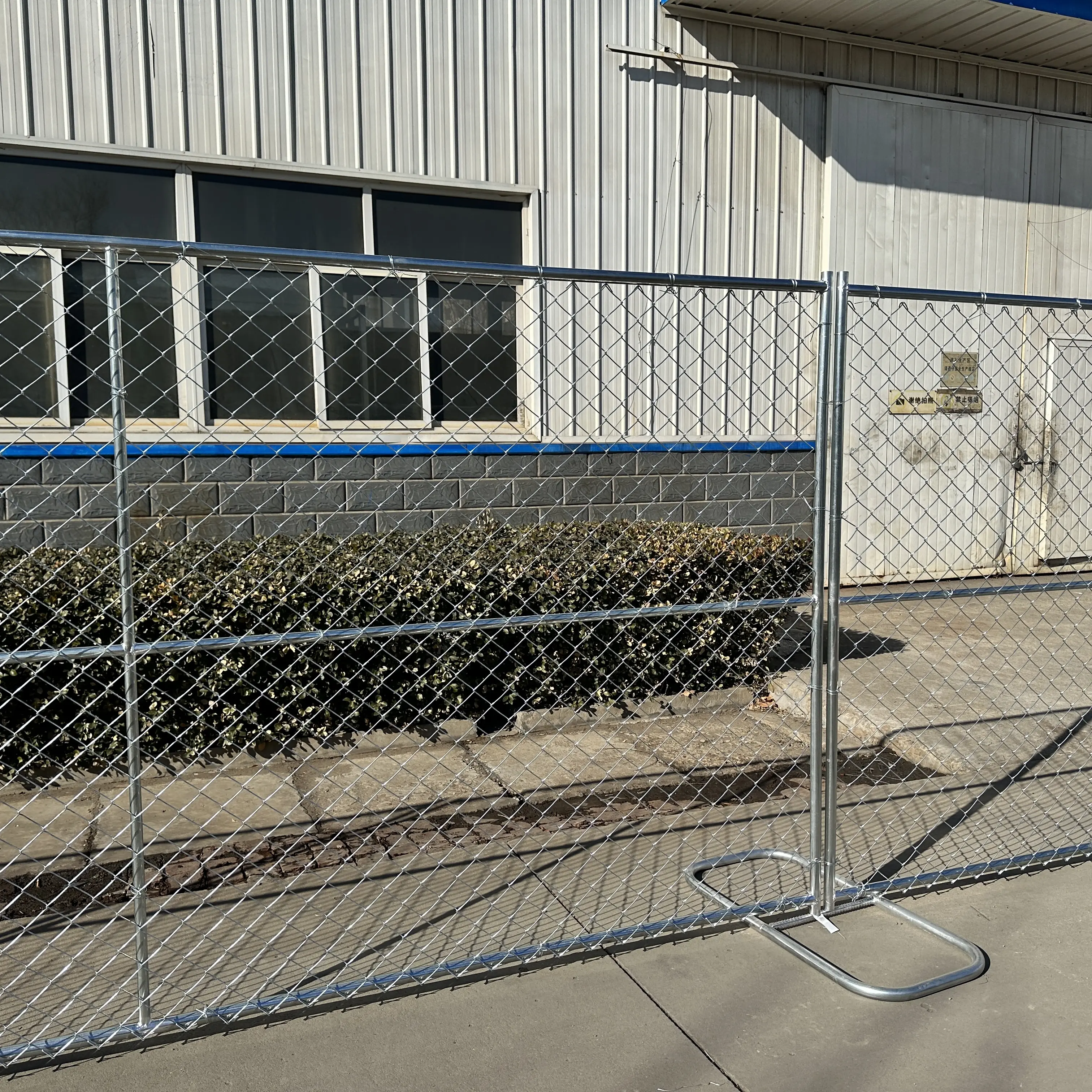 American galvanized 6x12ft chain link temporary mesh fence panel