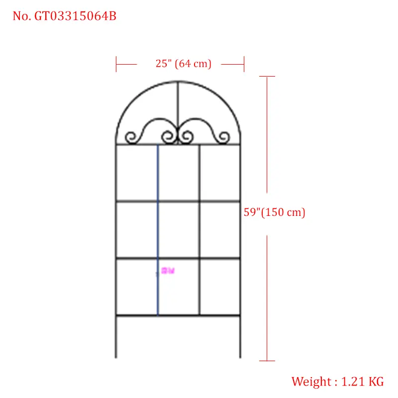 Black Iron Trellis for Potted Plant Support Butterfly Metal Trellis for Climbing Roses Vine Flower