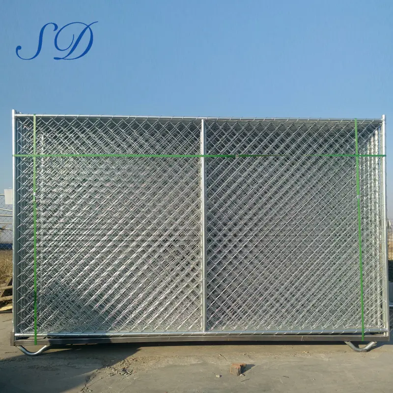 Chain link fence temporary fence