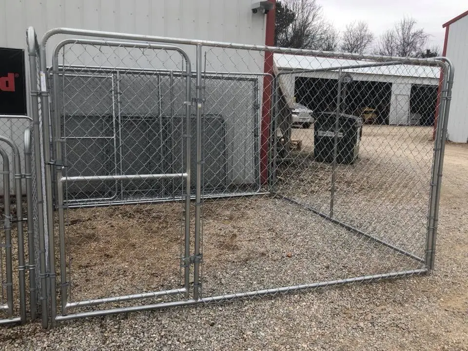 Chain Link Galvanized Steel Covered Dog Run Kennel