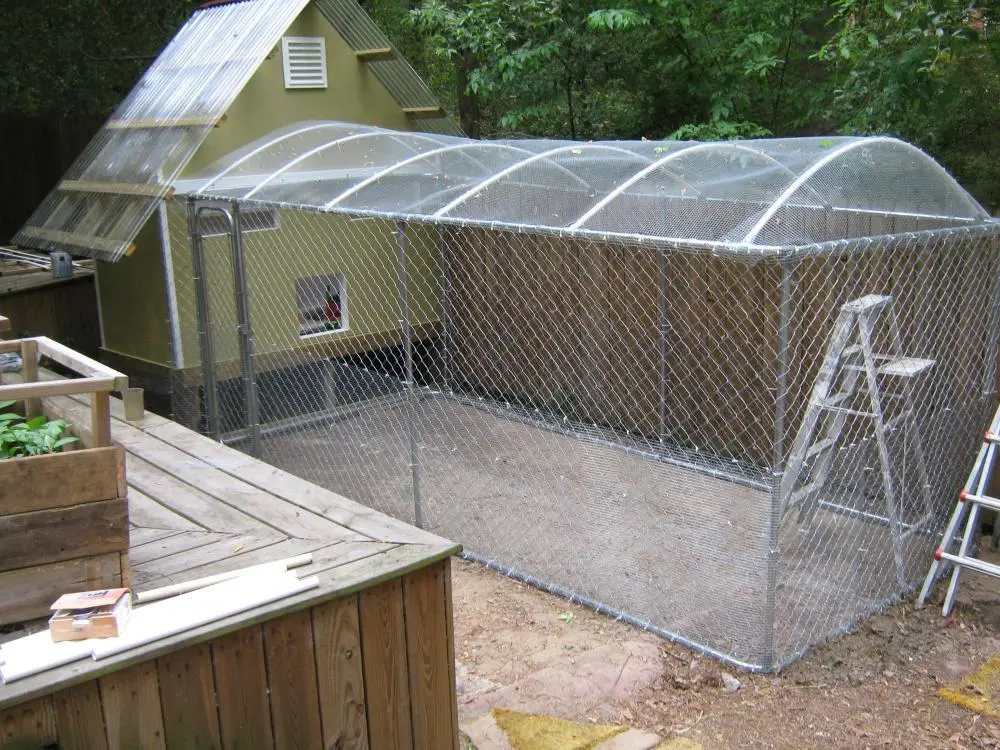 Chain Link Galvanized Steel Covered Dog Run Kennel