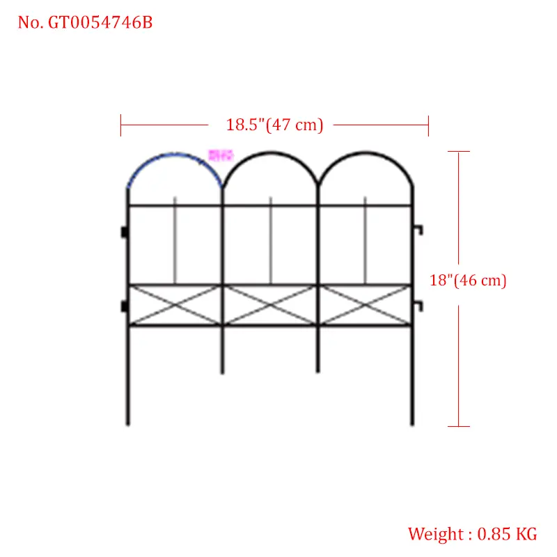 Custom Size Steel Garden Trellis – Decorative Fence with Multiple Paint Finishes
