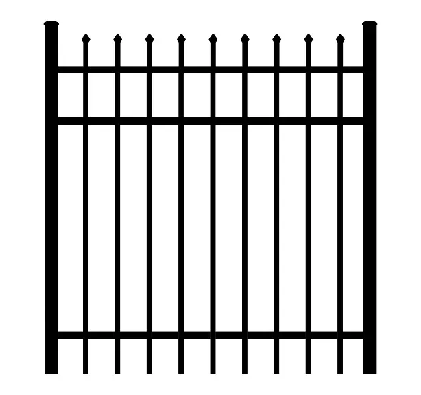 Design decorative wrought iron fence steel fence metal fence