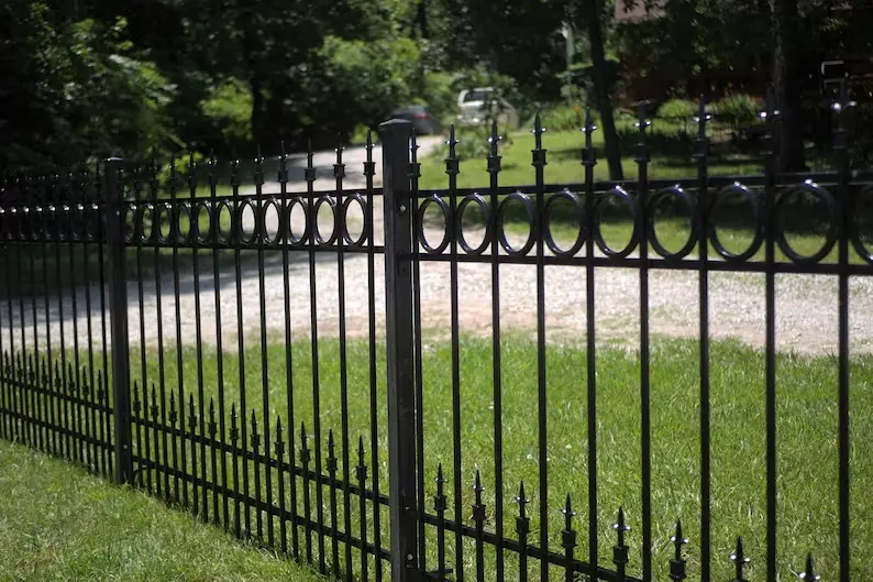 Design decorative wrought iron fence steel fence metal fence