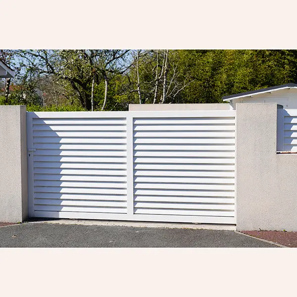 Easily Assembled Security Aluminium Garden Horizontal Slat Fence aluminium