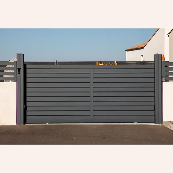 Easily Assembled Security Aluminium Garden Horizontal Slat Fence aluminium